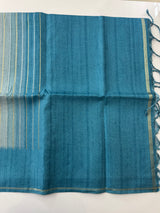 Multi color Semi soft silk saree with borders MSS590