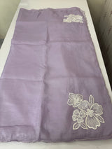 Crush Organza saree with applique work MBS677