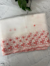 Soft Organza saree with embroidery borders - MCW896