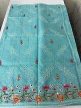 Silky kota embroidery saree MSK4331