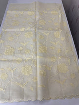 Moonga checks saree with Applique work  MSK766(2) -Ivory