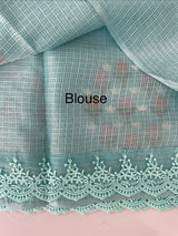 Silky kota embroidery saree MSK4359