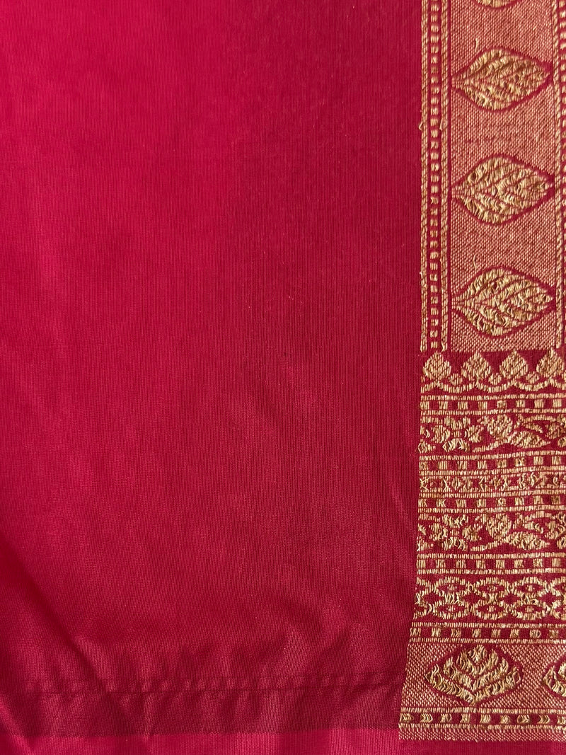 Banarasi semi katan saree SHKNSNM PinkRed