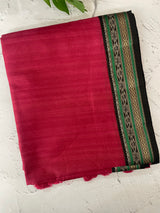Jute tussar silk saree with contrast borders MJL655