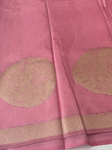 Crepe tissue silk saree with blouse MA32321