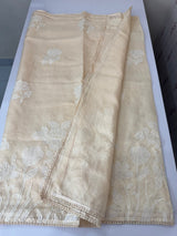 Soft kota silk saree with applique work MS15017