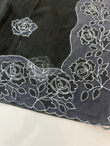NetKota Applique work saree  MSH110- Black