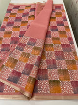 Tissue Silk embriodery saree MS49892