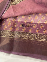 Tissue linen saree MLS345