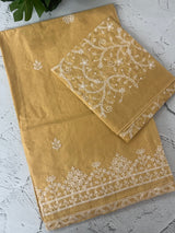 Cotton embriodery saree with blouse - MSH5566
