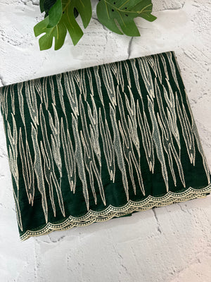 Semi soft Organza saree with zari thread work MSB8433 DarkGreen