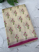 Printed Art silk saree with blouse MAS6966