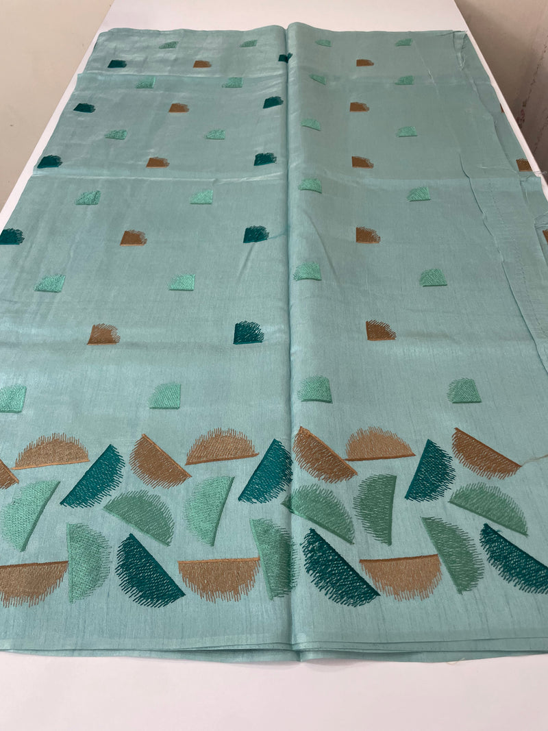 Semi silk saree MS67449 - Blue