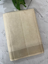 Soft silk saree with zari borders  MSG6162 PearlCream