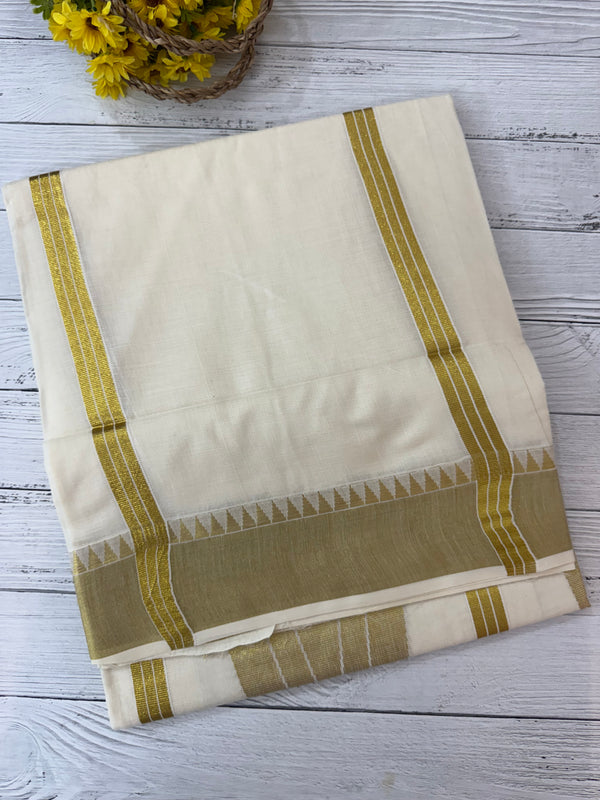Kerala cotton saree - Gold