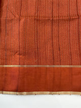 Tussar mix Semi silk saree with small zari weaving MSS8925