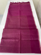Tussar mix Semi silk saree with small zari weaving MSS8925
