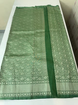 Banarasi semi katan saree in silver zari- MS14667