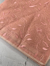 Moonga checks saree with embroidery MSH165 Peach
