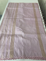 Fancy Chanderi silk saree with blouse MFC218 PastelOnionPink