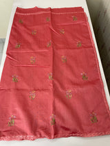Art silk saree with embroidery SVPSMC • Peach