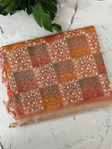 Tissue Silk embriodery saree MS49892