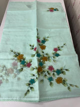 Kota saree with Digital Floral Print with Sequin Embellishment MS14953 PastelBlue