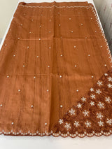 Cutwork Semi tussar saree MTSS680