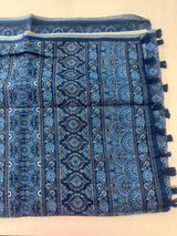 Digital printed semi Linen Saree MLS615 - 1