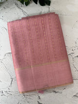 Semi silk saree with zari weaving  MSG6161 DustyPink