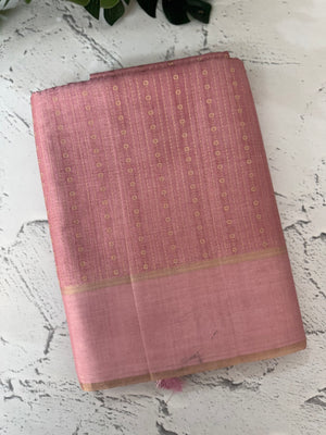 Soft silk saree with zari weaving  MSG6162 DustyPink