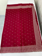 Blended soft silk saree with embriodery MS4447