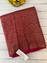 Banarasi semi katan saree SHKNSNM PinkRed