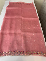 Tissue organza saree with fully worked blouse MS14176