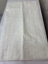 Mul chanderi applique work saree MSH184- White