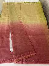 Pure Mul chanderi saree with hand chikankari work - MSM511(1)