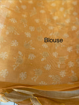 Printed Tissue silk saree with foil work MTS214