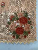 Soft kota silk saree with  embroidery MSS678 Peach