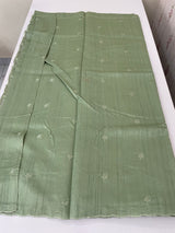 Cutwork Semi tussar saree MTSS657 DustyGreen