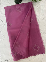 Organza saree with embroidery - MSH375