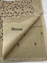 Bhagalpuri Semi tussar saree with embroidery MST677