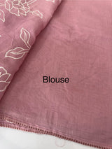 Blended Malai chanderi saree with applique work saree  MSM5676 Pink (1)