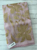 Organza saree with tissue applique work MS5081 Pastel Pink