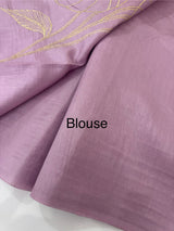 Tussar finish soft silk saree with thread work MTS955