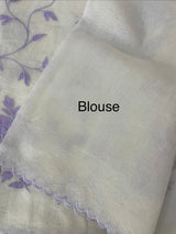 Lightweight Kota Moonga checks saree with applique work MSH288