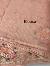 Silky kota embroidery saree MSK4333