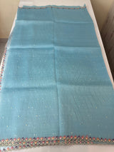 Tissue organza saree with fully worked blouse MS14176