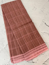 Soft organza saree with thread checks and sequence work MOS867(2)