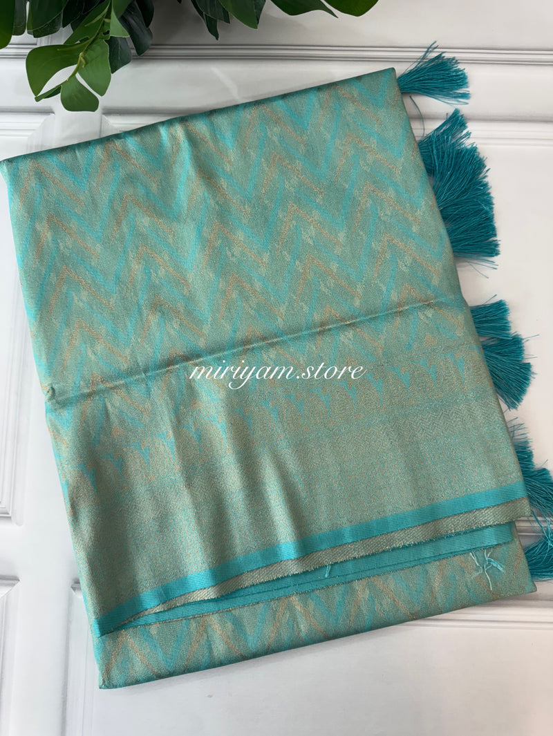 Banarasi soft silk saree MKSS1453 LightBlue