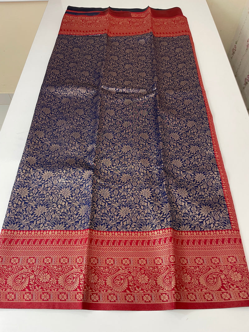 Brocade semi silk saree MS67443